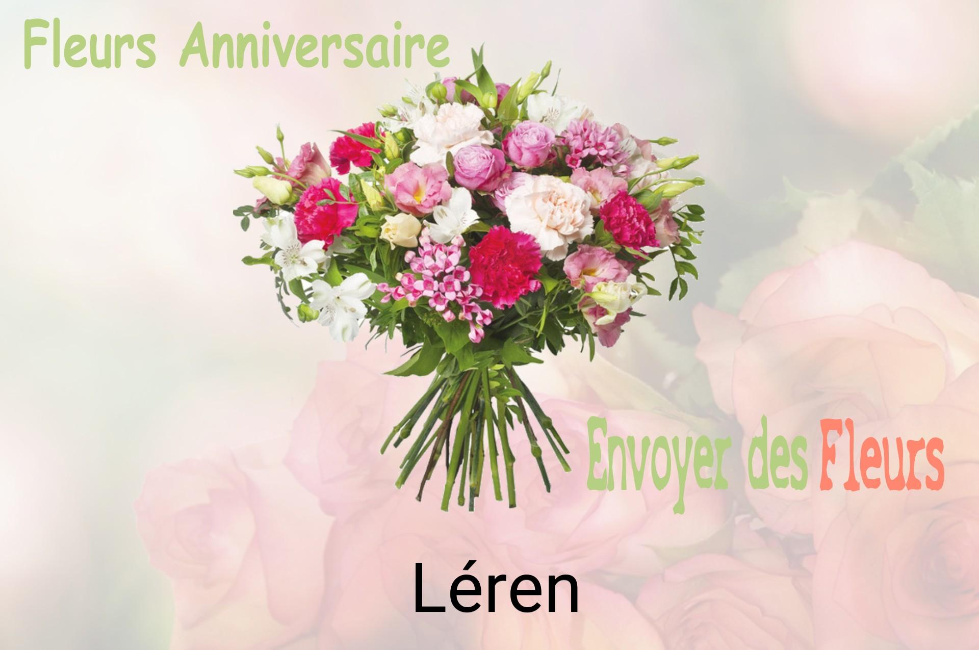Bouquet de fleurs d’anniversaire livré à Léren